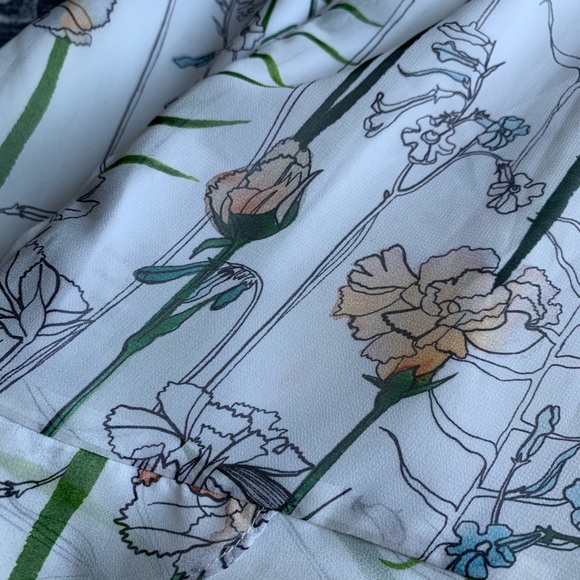 Reiss Juno Floral Printed Mini Dress Size 0 - Picture 12 of 13